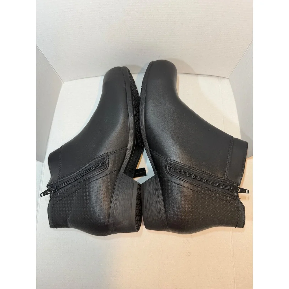 NWOB Rockport Women's Black Carly Work Booties - Alloy Toe Perfect! 9